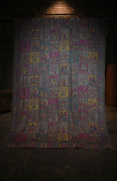 Shikaargah Kaani Banarsi Border Shawl (SKBBM-02)