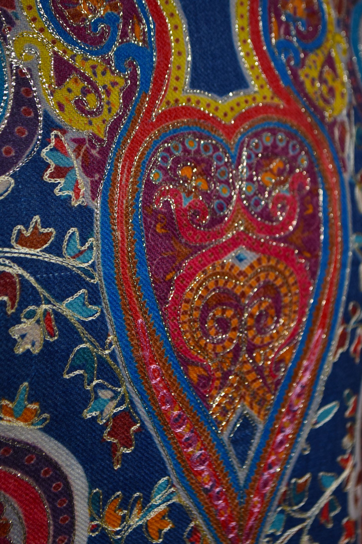 Deep Royal Blue Kalamkar Suit