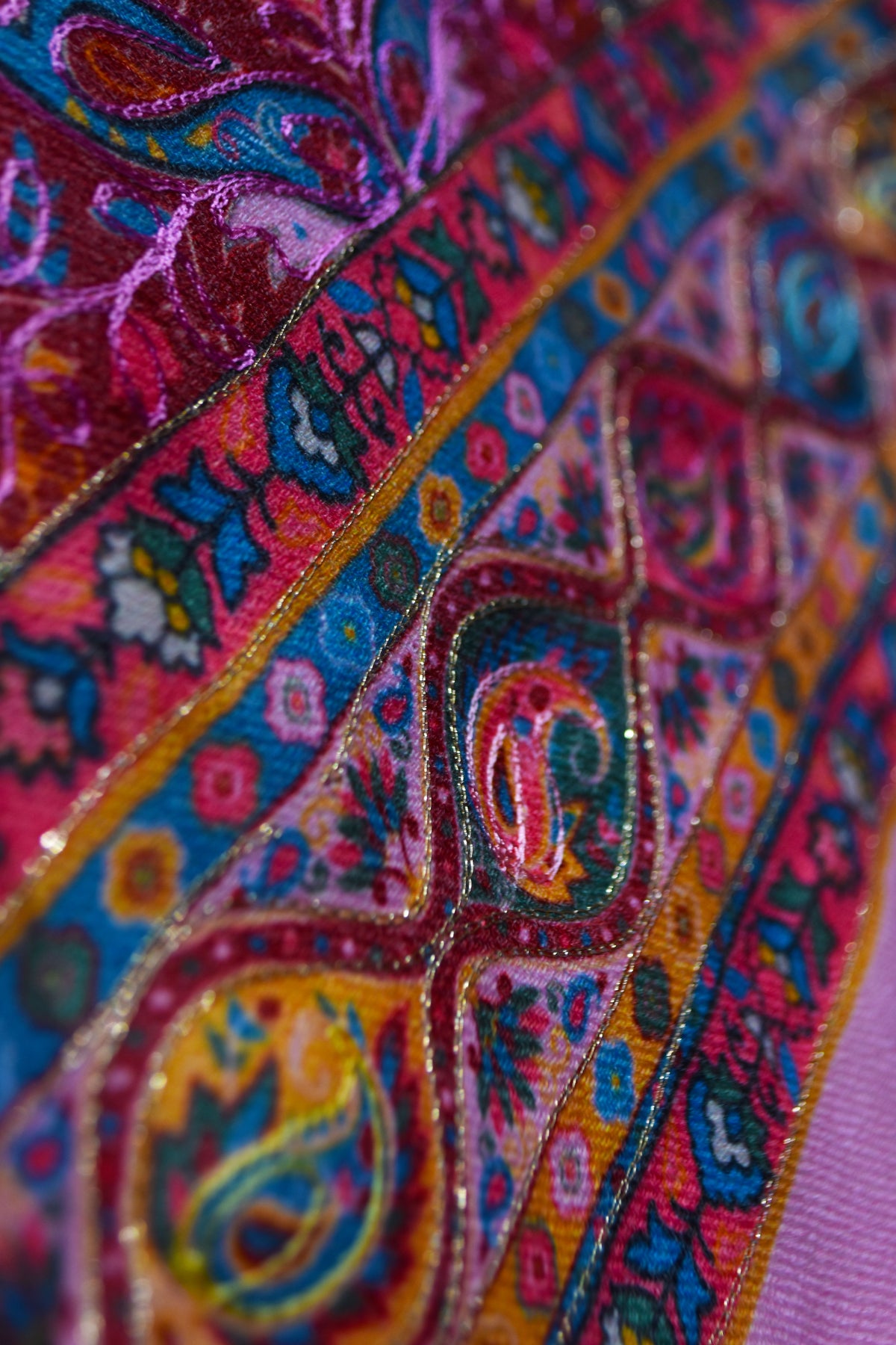 Elegant Pink Kalamkar Suit