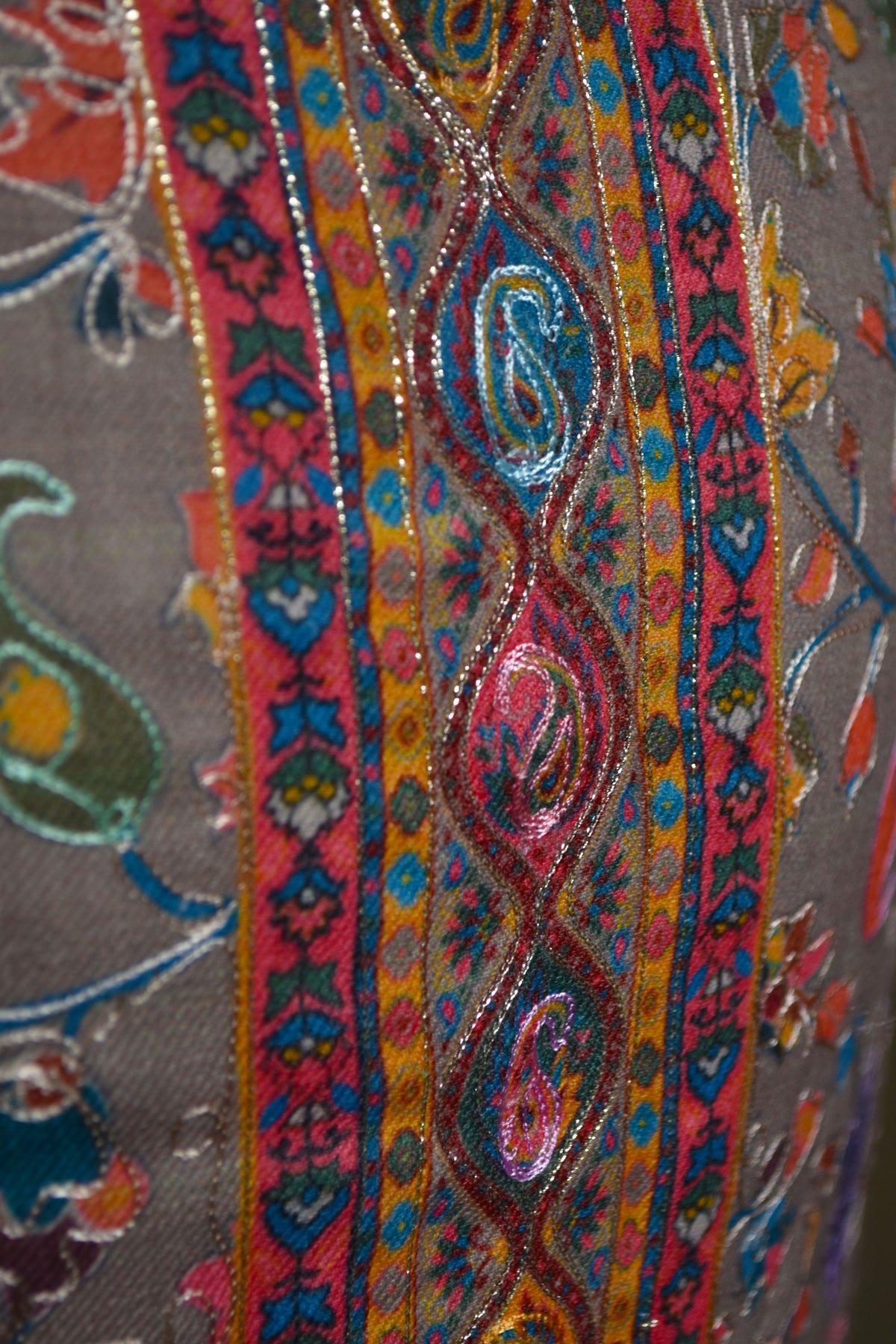 Taupe Grey Kalamkar Suit