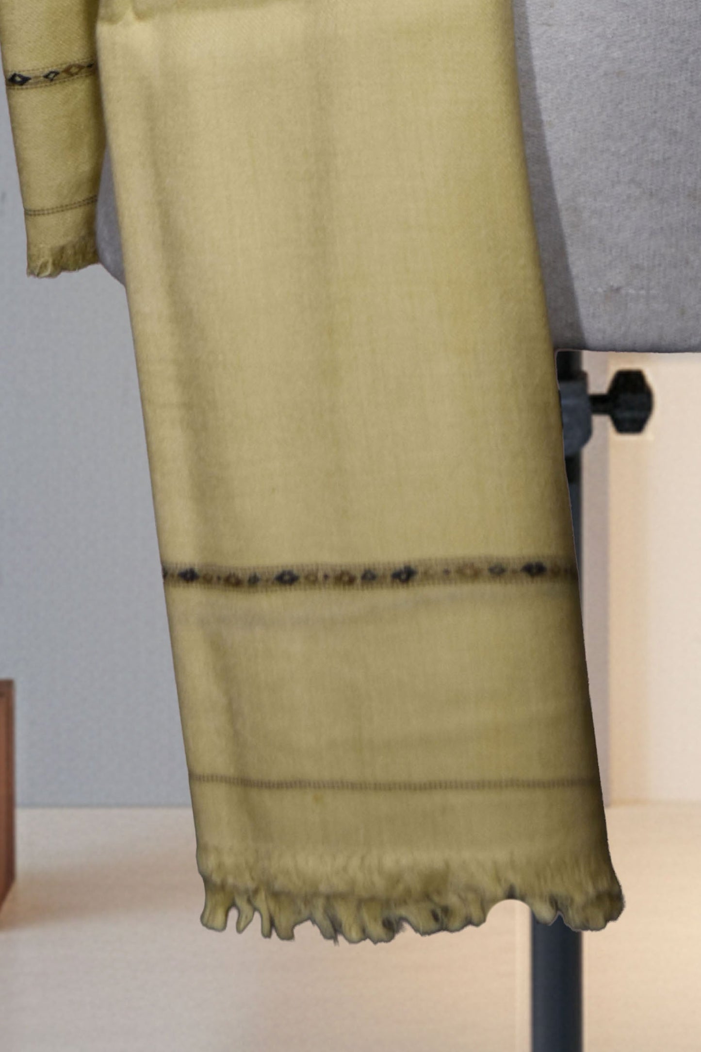 Classic Muted Gold Men’s Wool Shawl