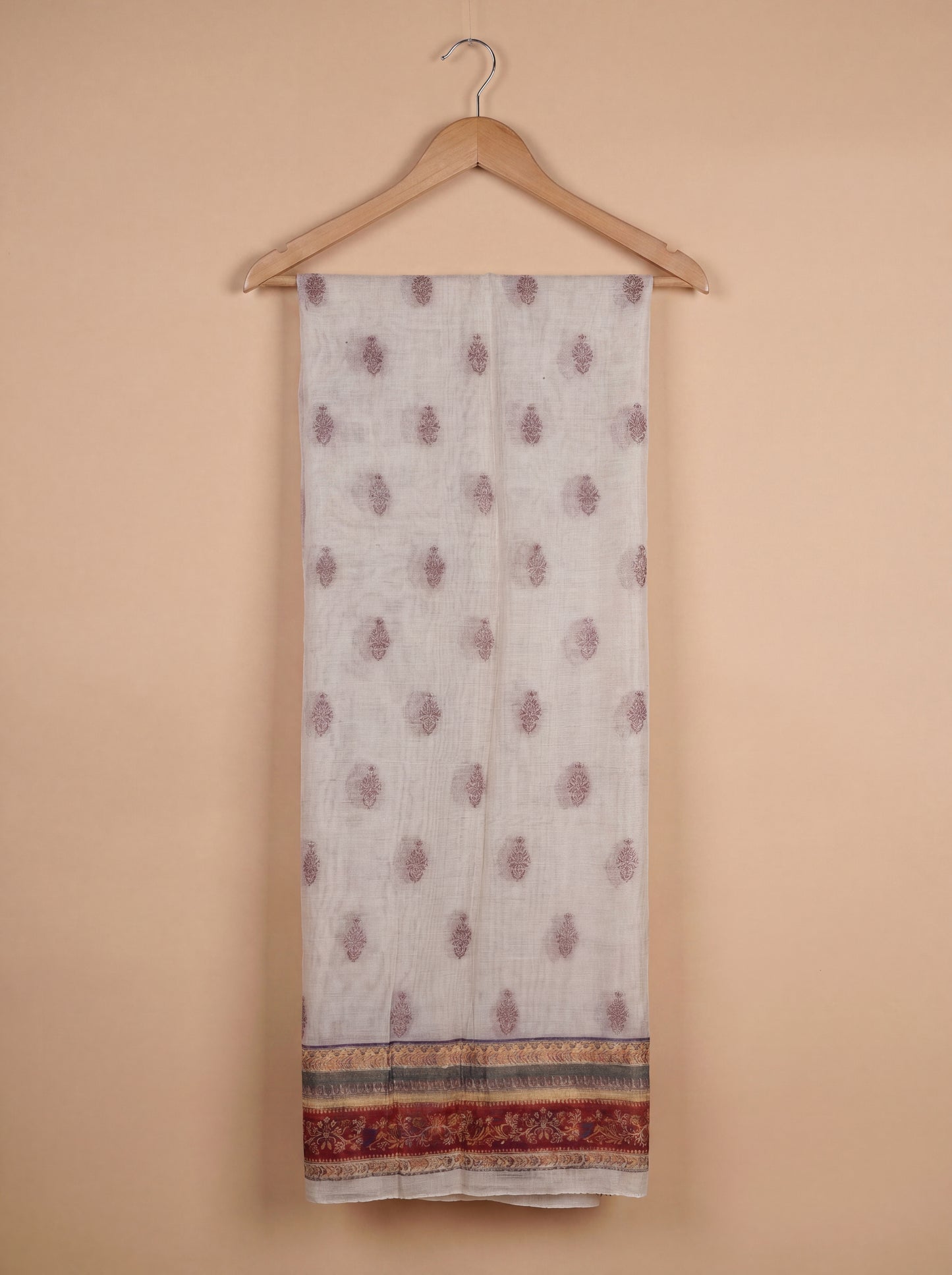 Soft Neutral Beige Silk Kaani Suit