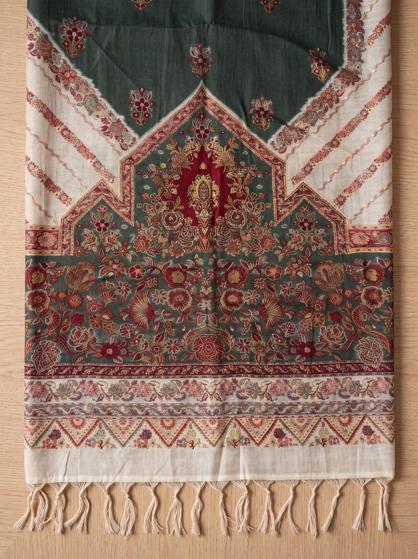 Dual-Tone Silk Kaani Woven Dupatta