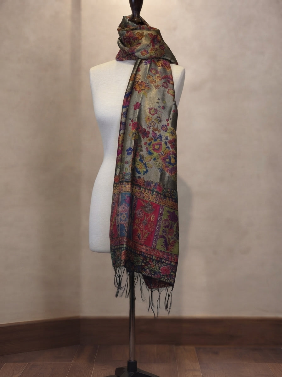 Rich Botanical Moonlight Scarf