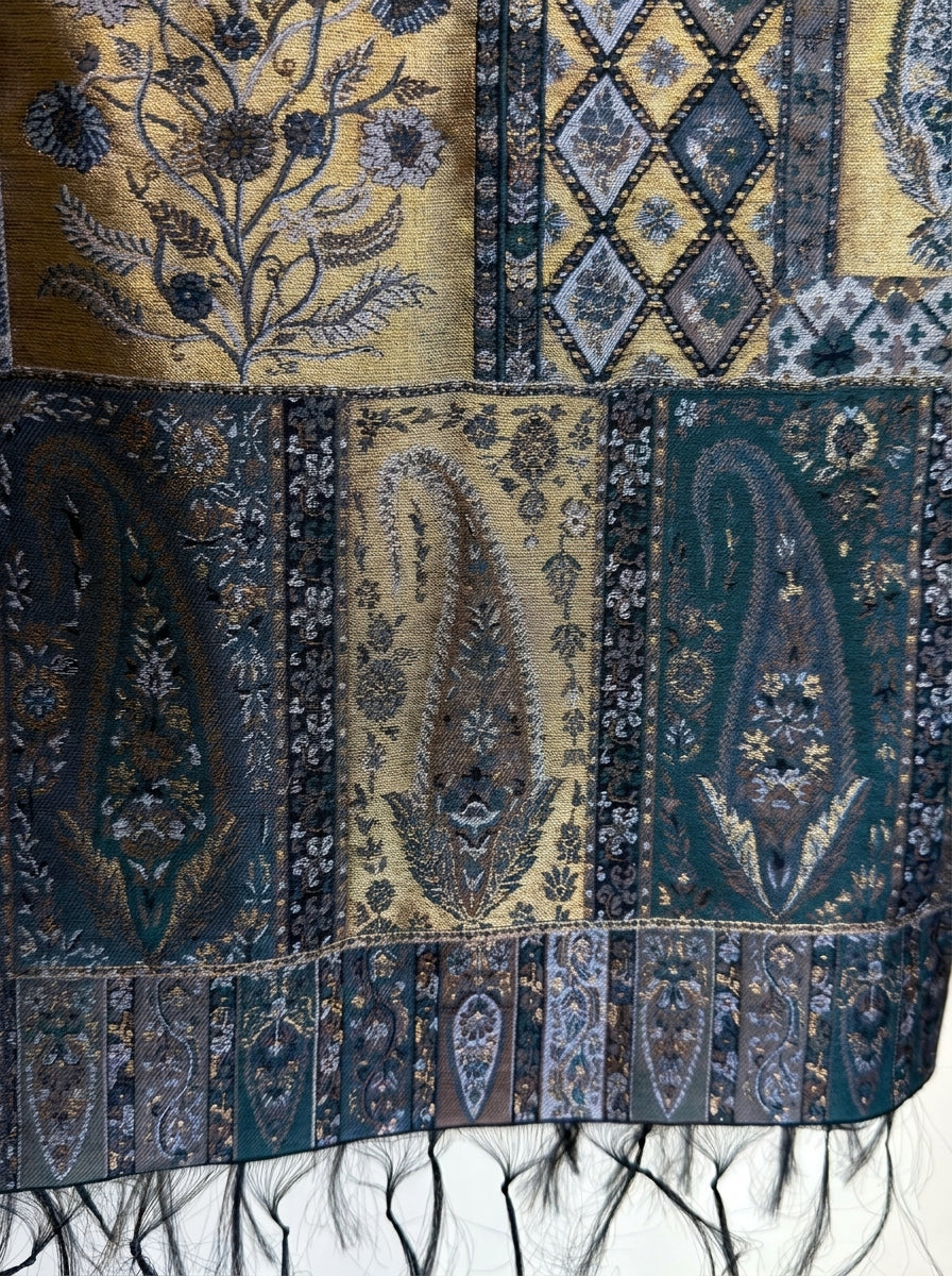 Moonlight Midnight Gold Scarf