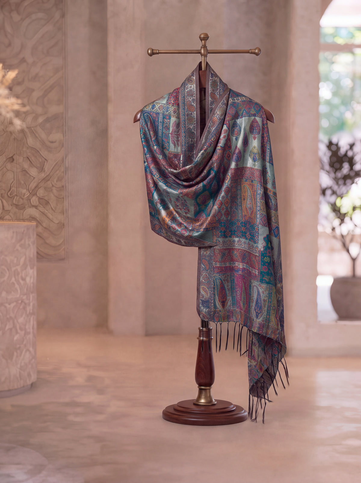 Matallic Green Moonlight Scarf