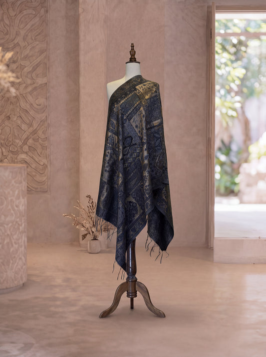 Moonlight Midnight Gold Scarf