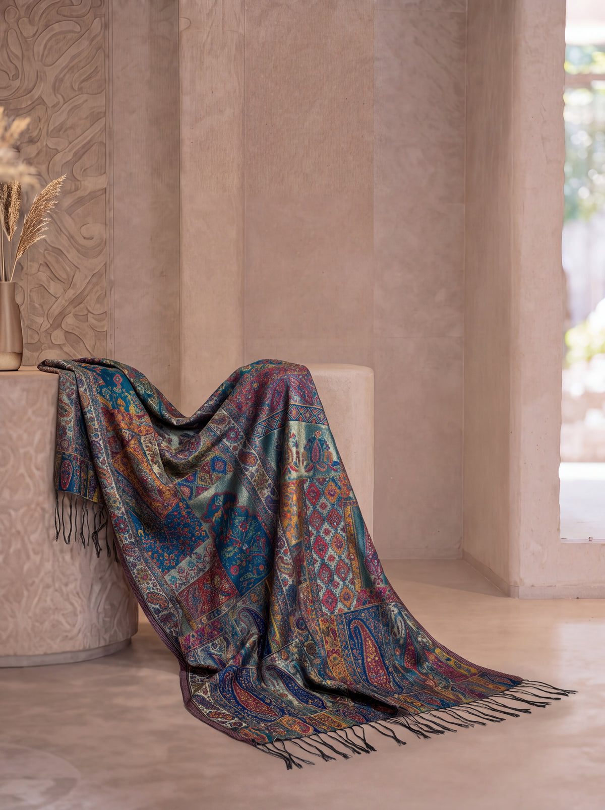 Matallic Green Moonlight Scarf