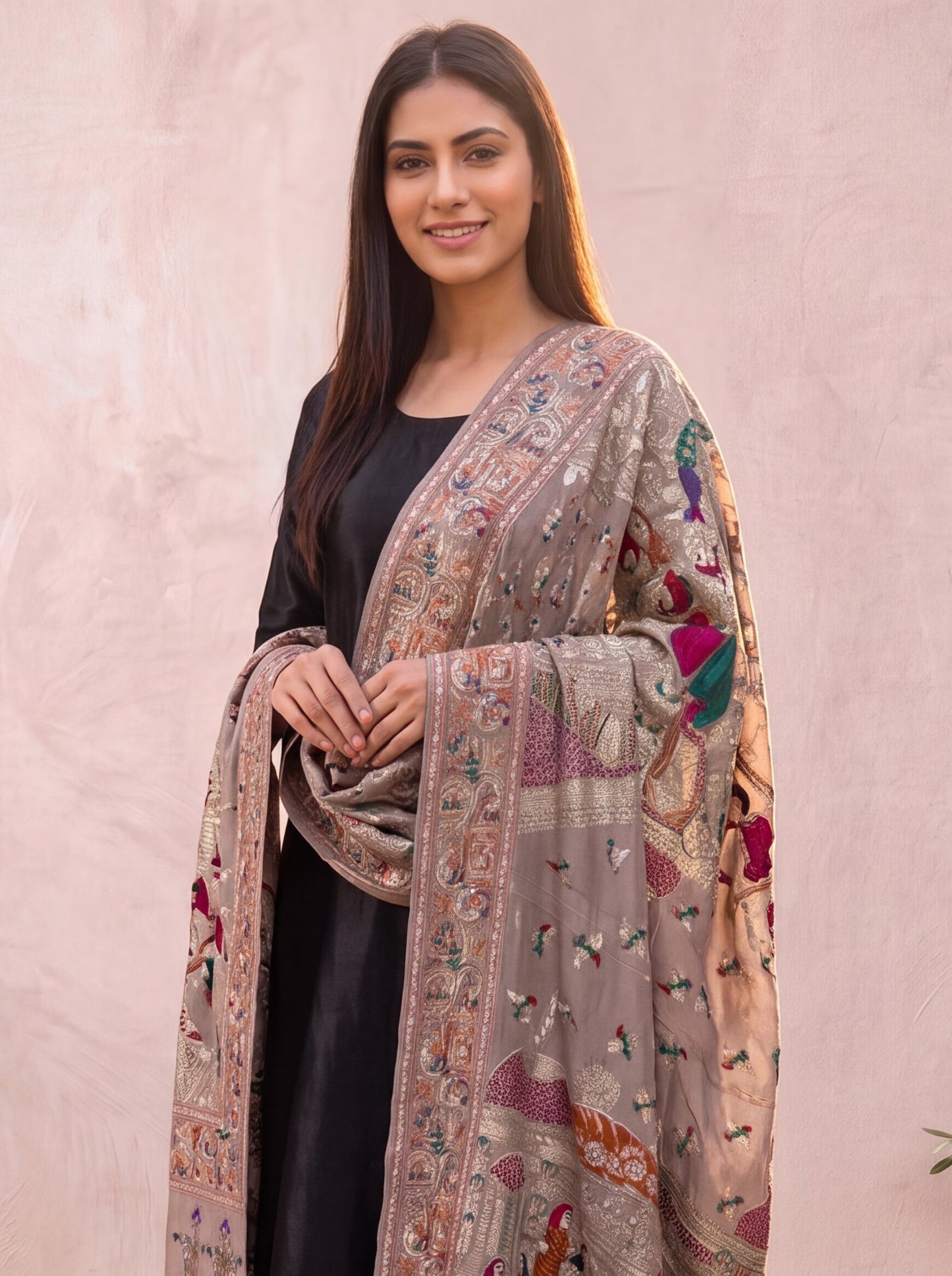 Premium Pashmina Darbar Shawl