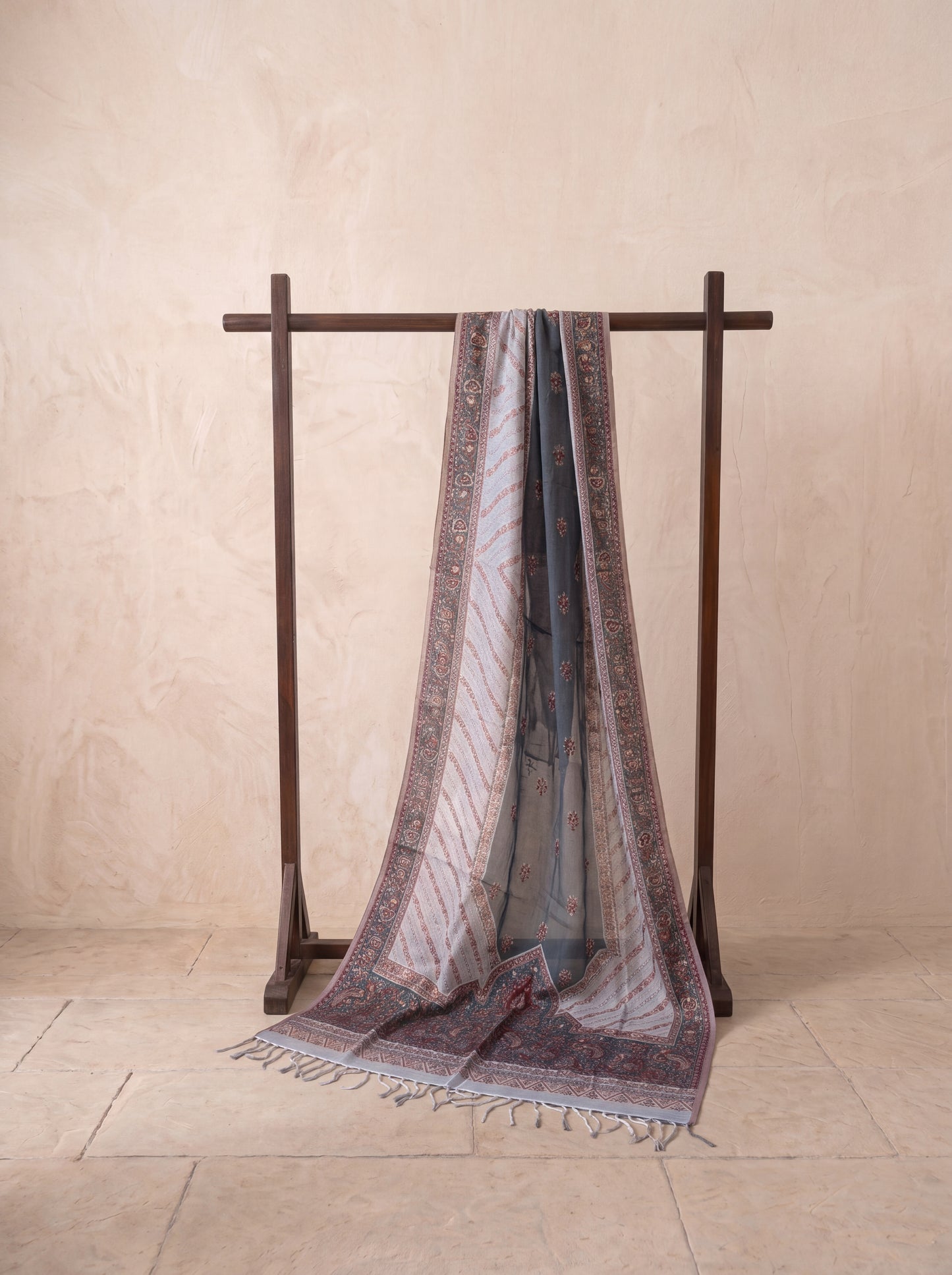 Dual-Tone Silk Kaani Woven Dupatta