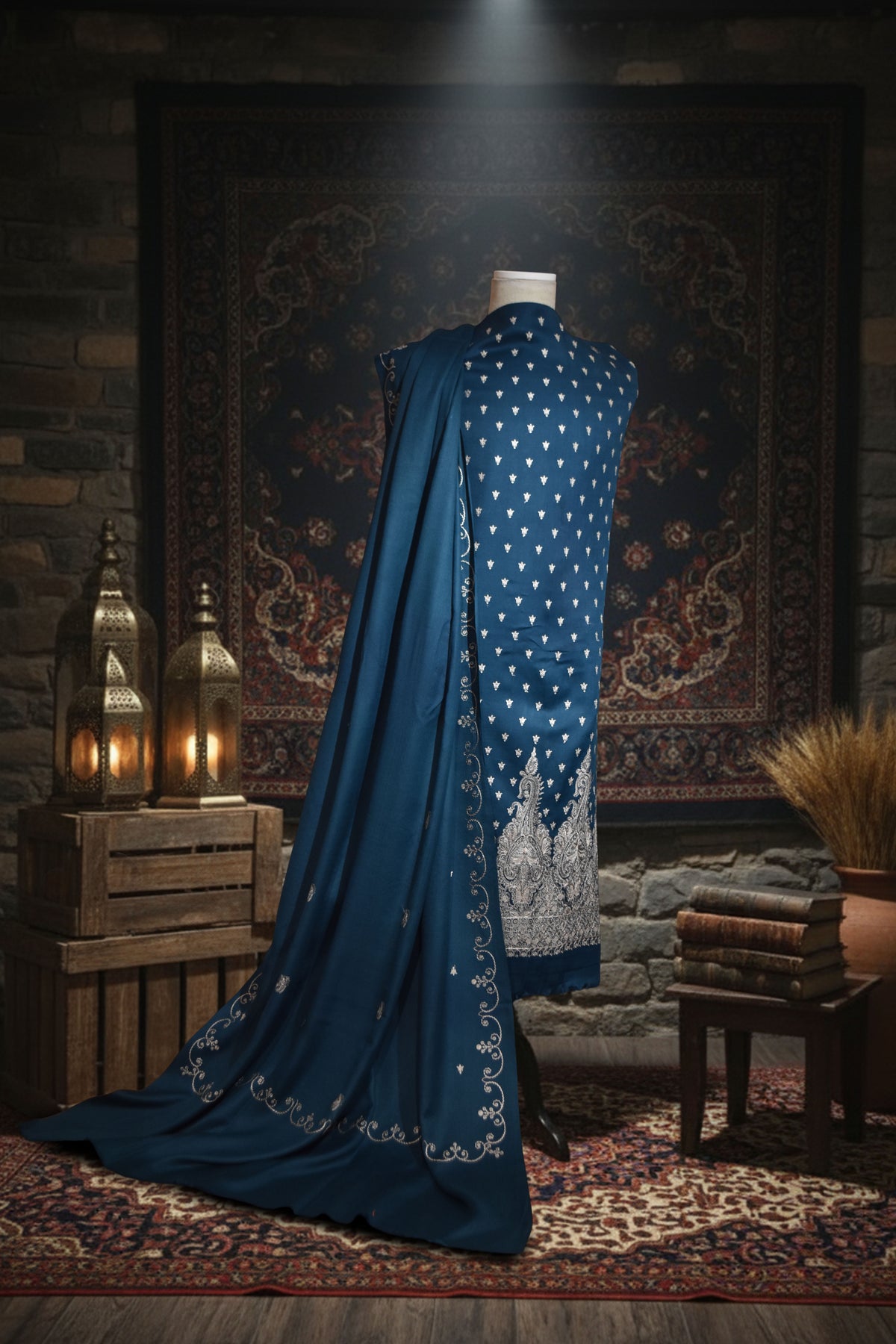 Embroidered Pashmina Suit (EPS-01)