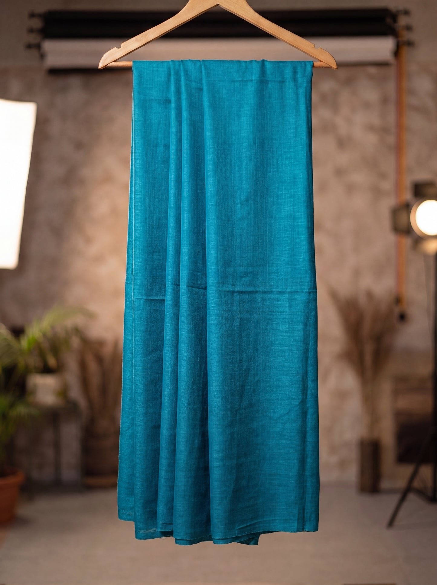 Teal Silk Kaani Suit