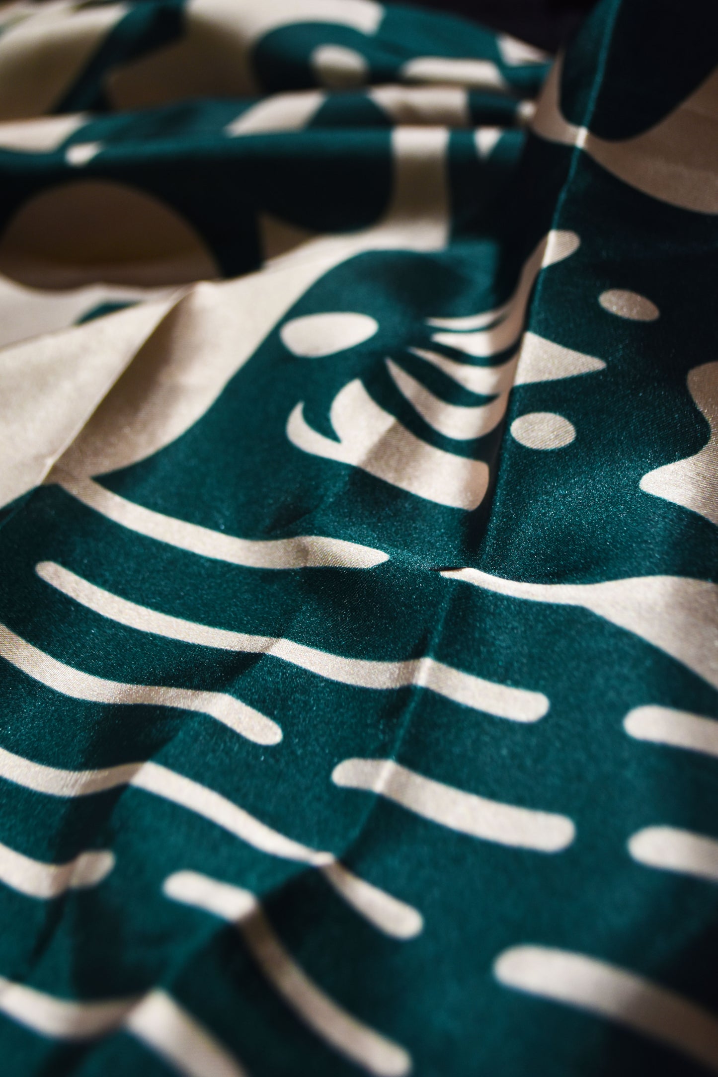 Manto Emerald Green Calligraphy Scarf