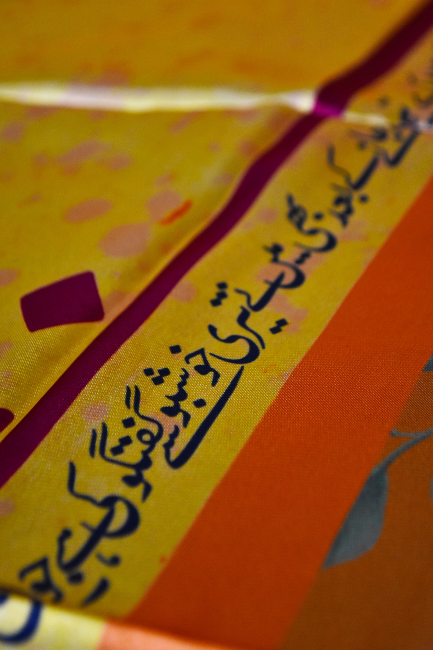 Manto Vibrant Yellow Floral Scarf
