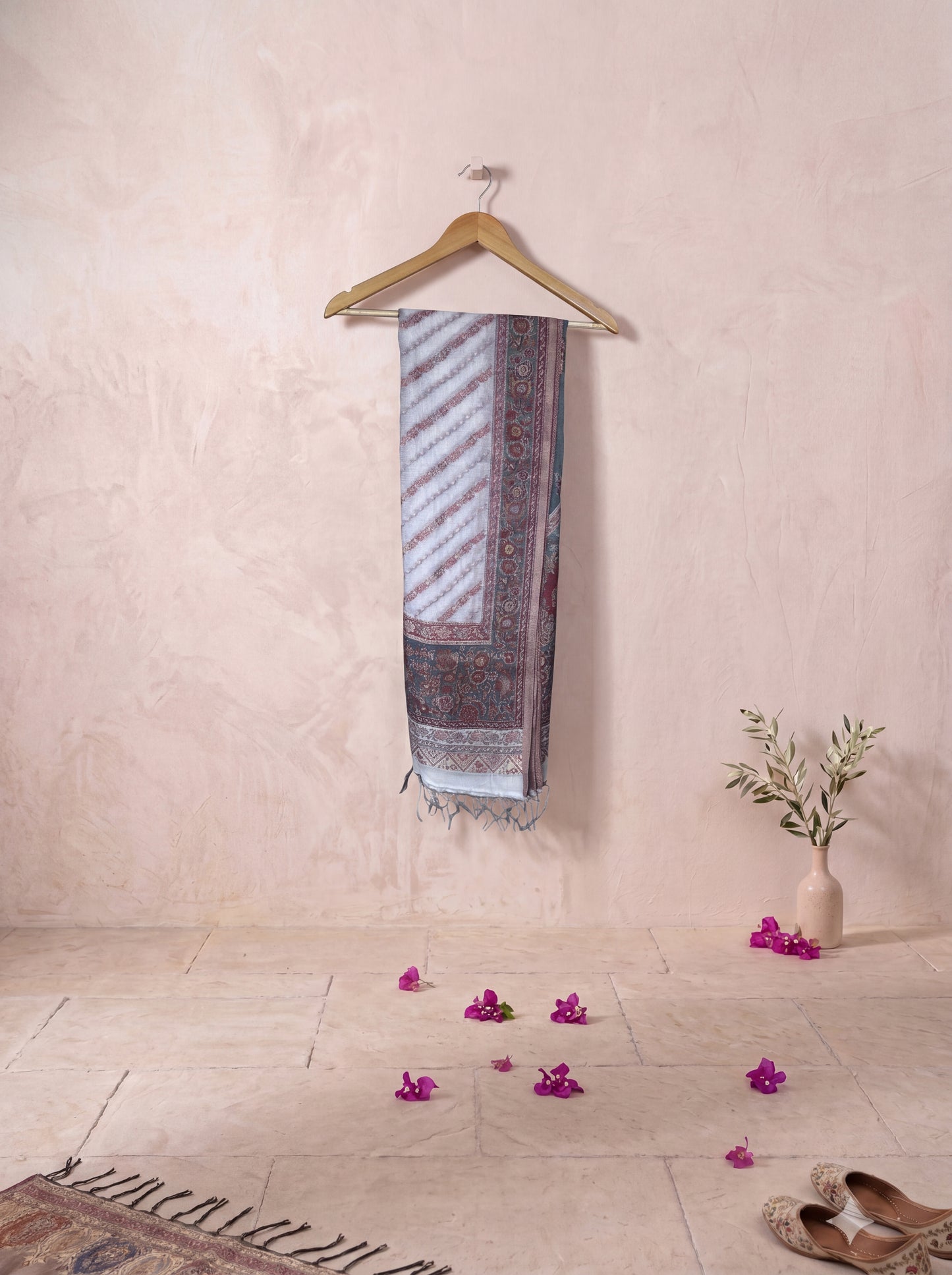 Dual-Tone Silk Kaani Woven Dupatta