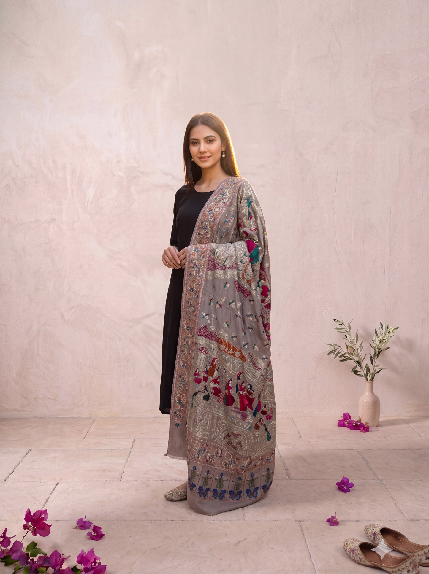 Premium Pashmina Darbar Shawl