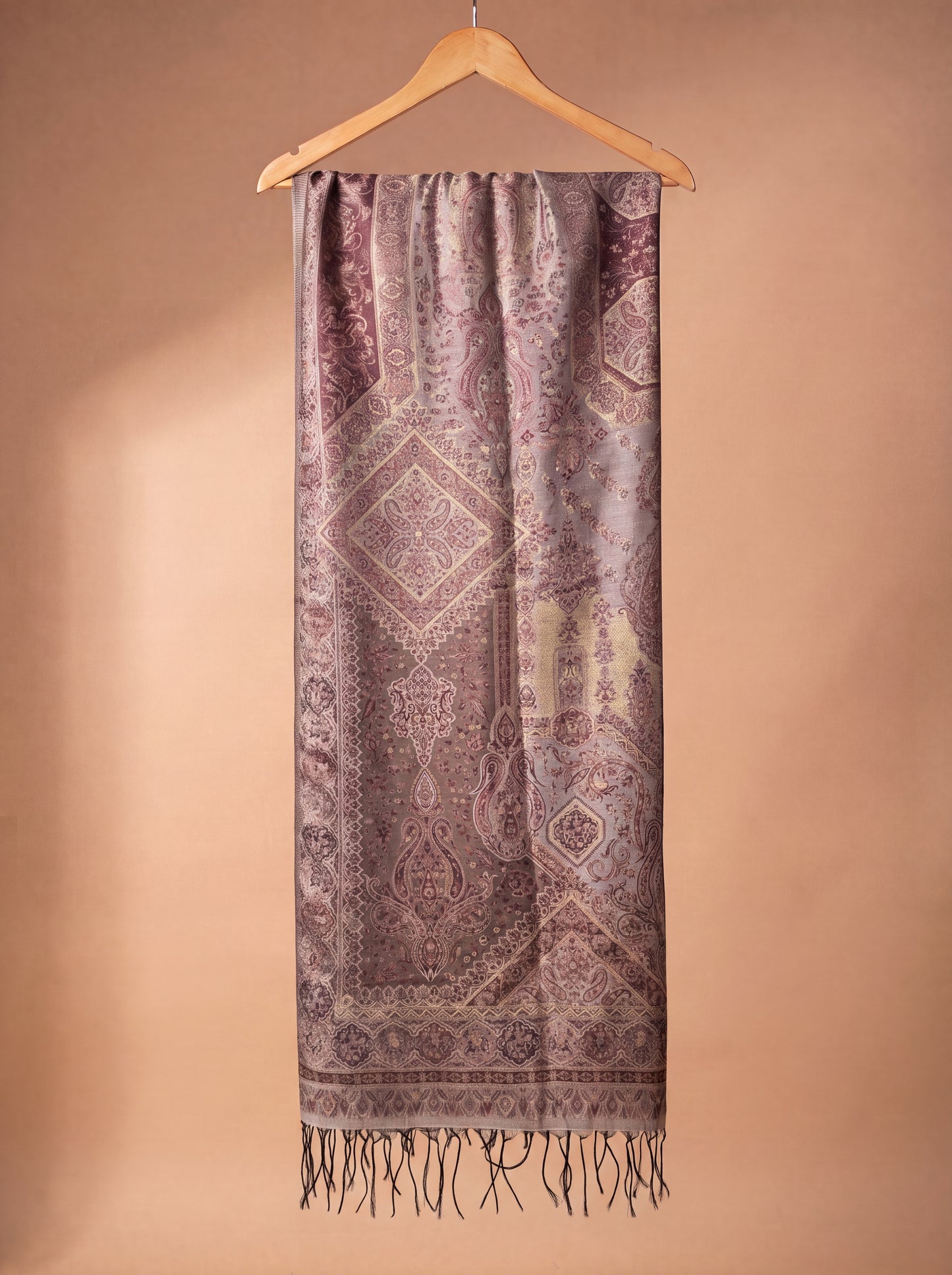 Brown Silk Kaani Suit