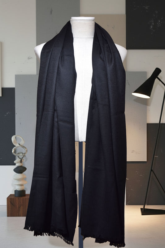 Same Bale Gents Shawl – Jet Black