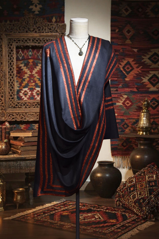 Triple Kingri Border Shawl (BTKH-01)