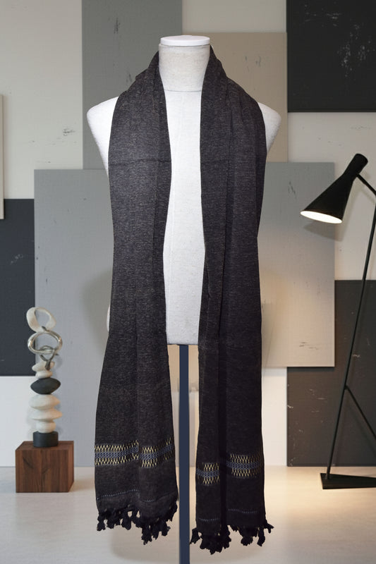 Charcoal Men’s  Vevet Tussa Shawl