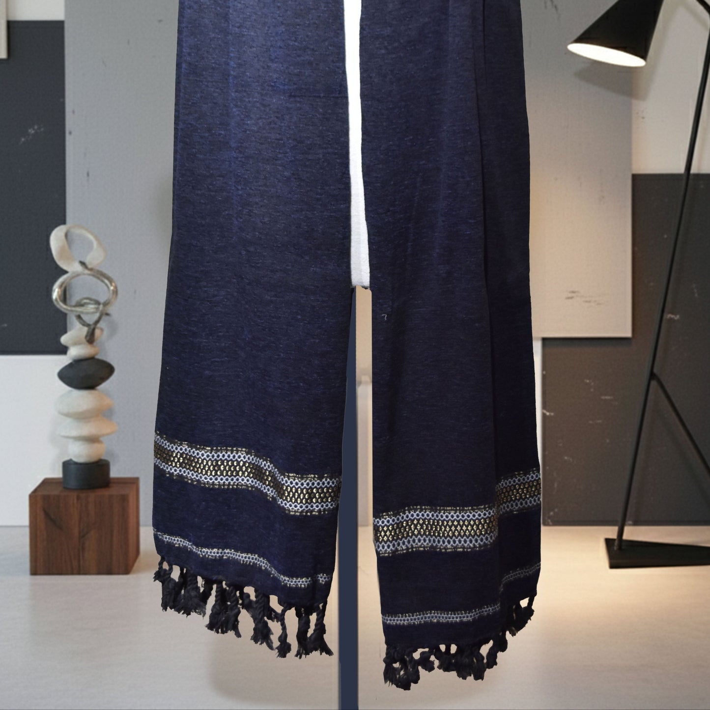 Velvet Tussa Midnight Blue Men’s Shawl