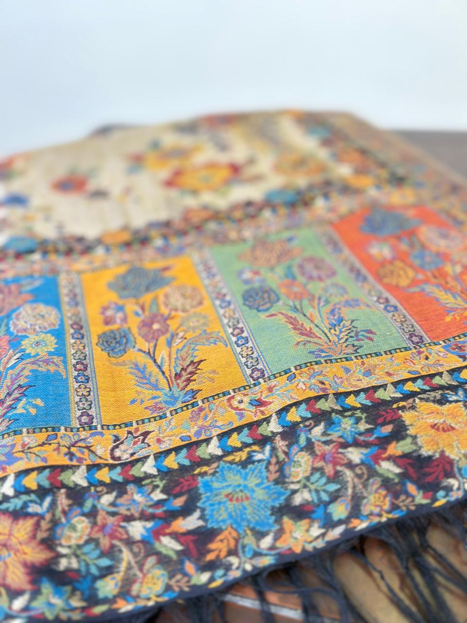 The Moonlight Gold Botanical Scarf