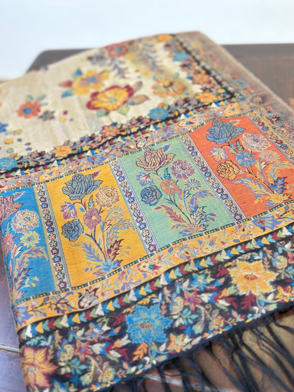 The Moonlight Gold Botanical Scarf