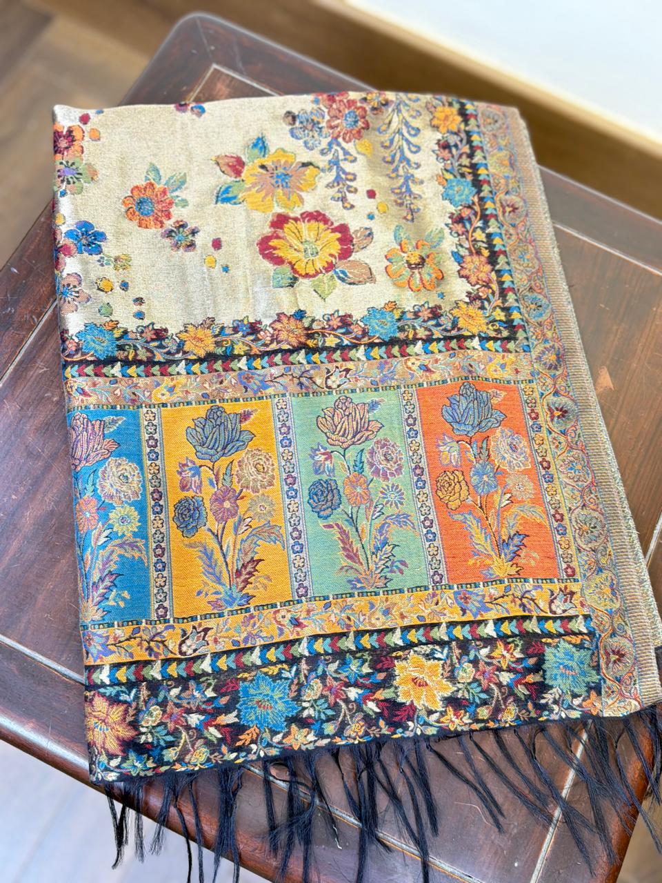 The Moonlight Gold Botanical Scarf