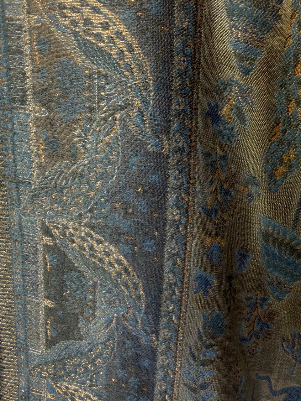 Slate Blue Silk Kaani Dupatta