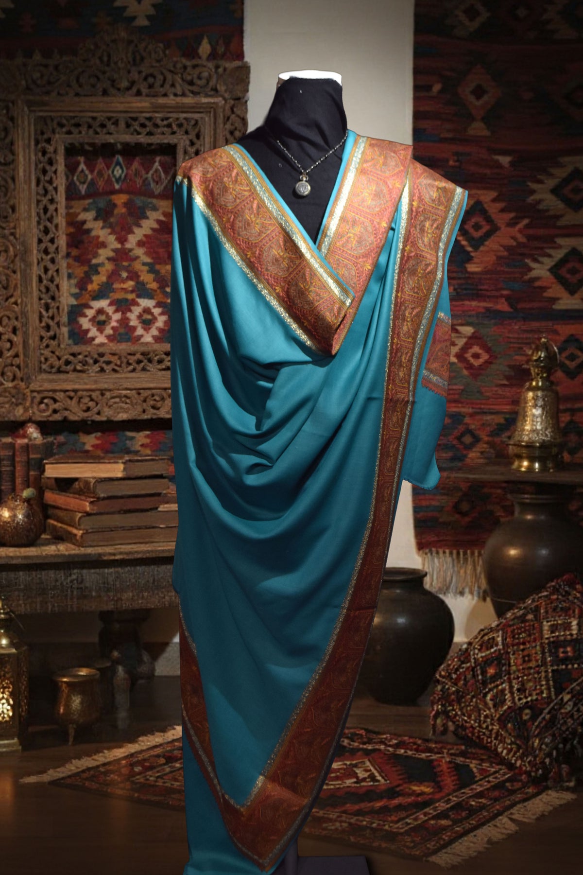 Zari Border Shawl (BZM-03)