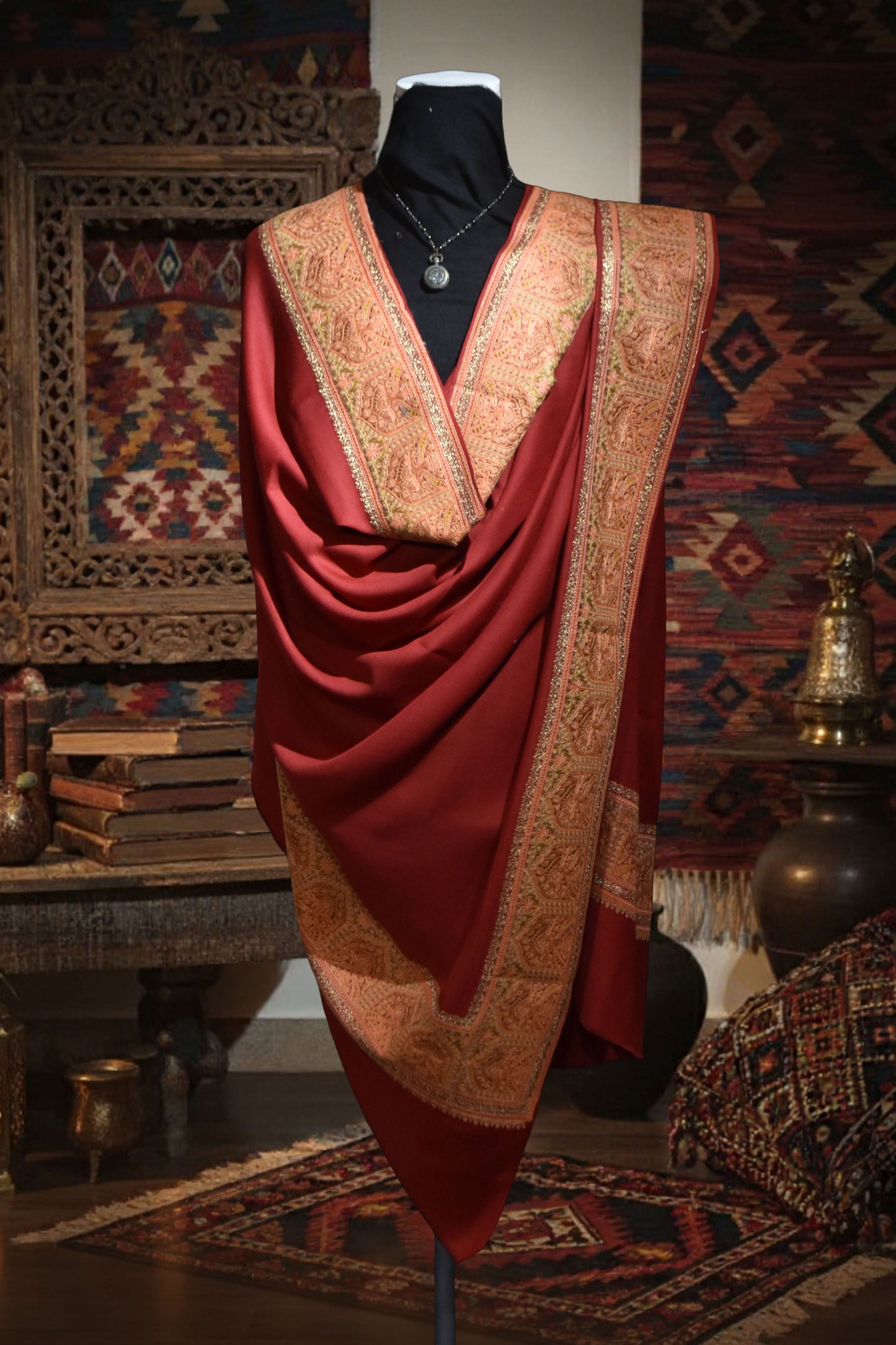 Zari Border Shawl (BZM-04)