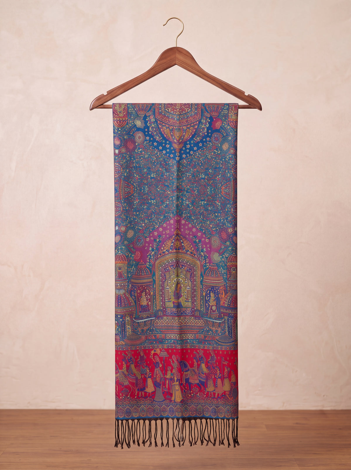 Mughal Heritage Silk Kaani Scarf