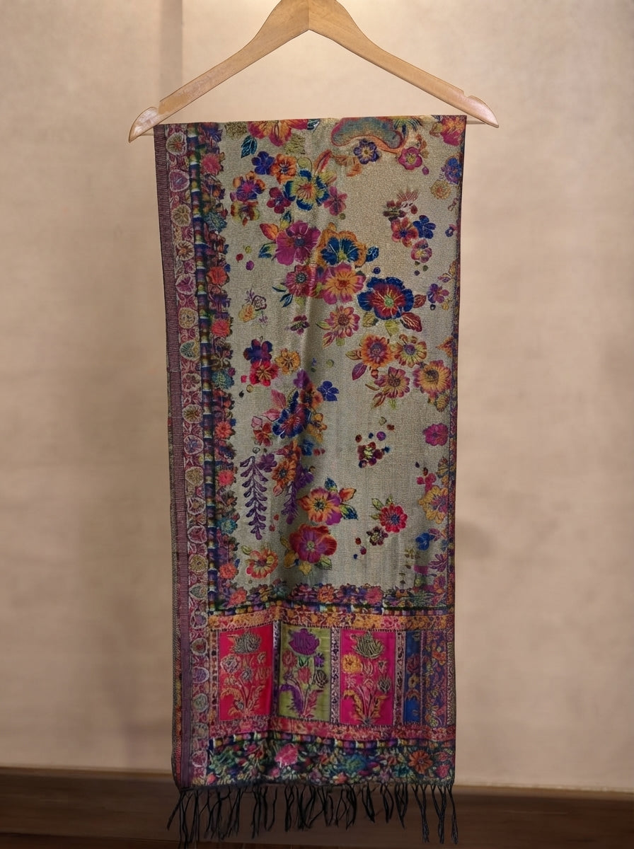 Rich Botanical Moonlight Scarf